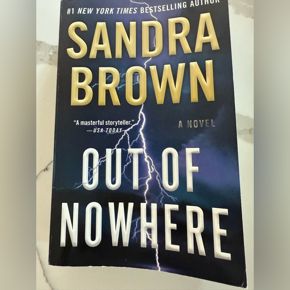 Out of Nowhere psychological thriller book Sandra Brown 4/$20
